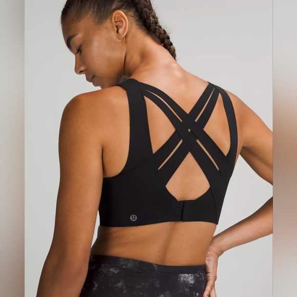 NWT Lululemon Enlite Weave-Back Bra *High Support 34DD BLACK - Picture 4 of 5